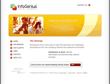 Tablet Screenshot of infogenius.com